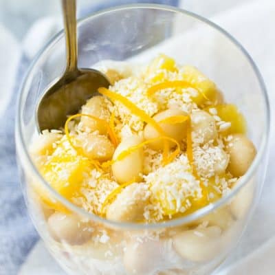 This tropical parfait is a gluten free and naturally sweetened hearty breakfast or snack that you'll love! (paleo and vegan adaptable)