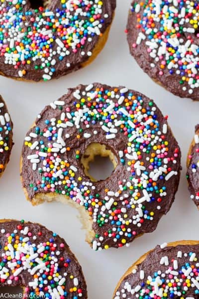 Paleo Frosted Chocolate Doughnuts (gluten free, grain free, naturally sweetened and low carb)
