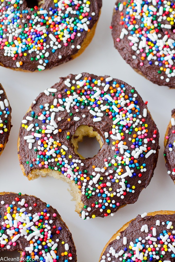 Paleo Chocolate Frosted Doughnuts (gluten free, grain free, naturally sweetened and low carb)