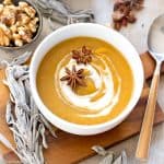 Creamy Dairy Free and Paleo Pumpkin Sage Soup