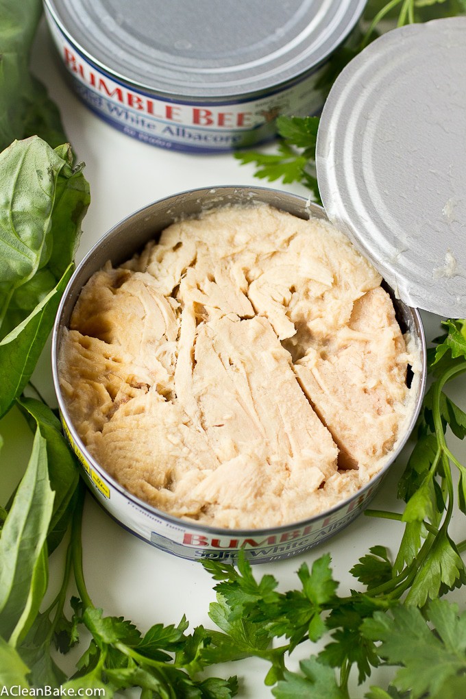 Easy Mediterranean Tuna Salad made from simple pantry and fridge ingredients! (gluten free, grain free, paleo friendly, low carb, high protein)