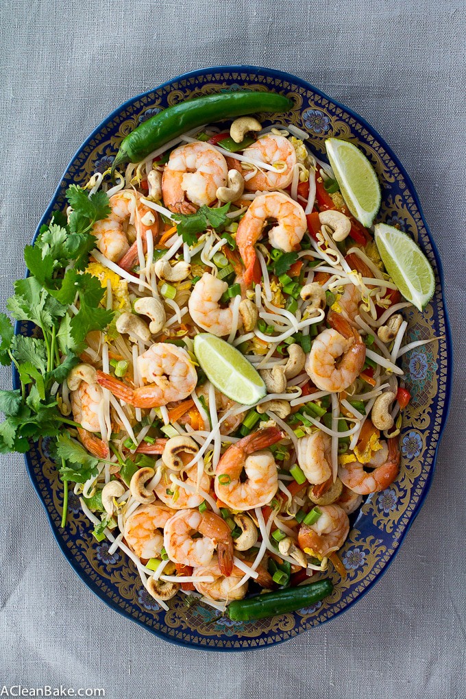 Homemade Pad Thai (gluten free, dairy free)