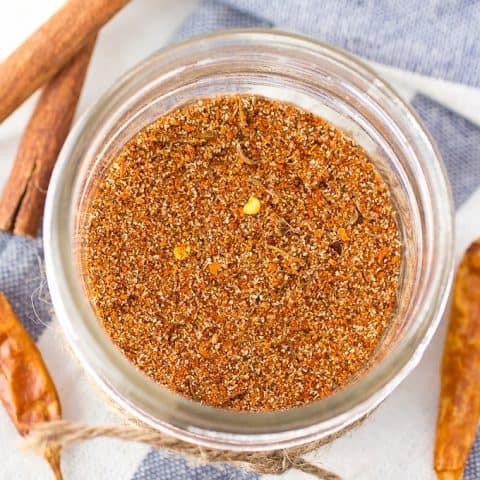 Fragrant homemade Jerk Seasoning mix - no white sugar, and no gluten or grains, either!