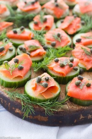 Smoked Salmon Cucumber Bites