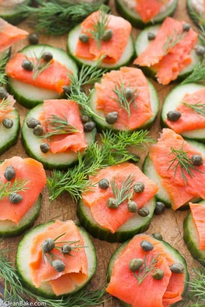 Smoked Salmon Cucumber Bites