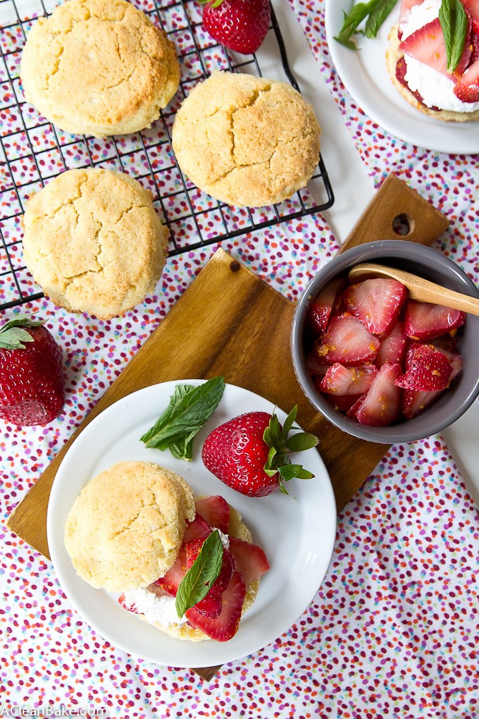 Paleo Strawberry Shortcake (Gluten free, Low Carb)