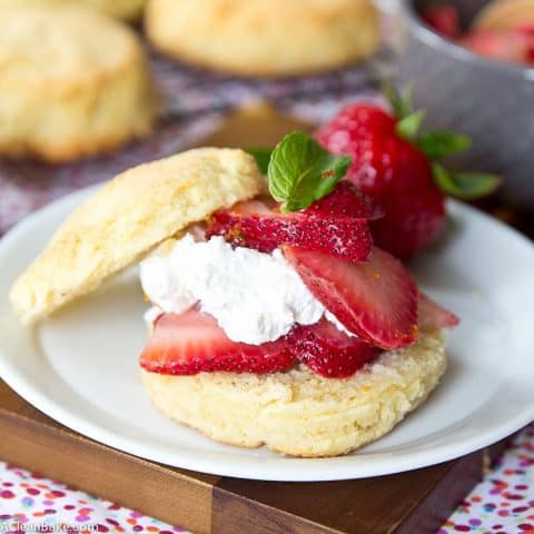 Paleo Strawberry Shortcake (Gluten free, Low Carb)