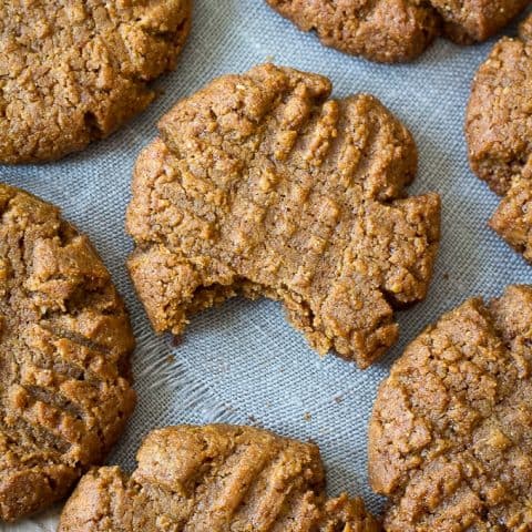 Classic Peanut Butter Cookies (gluten free, dairy free, paleo-adaptable)