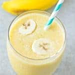 Frozen Pineapple Banana Protein Mocktail, plus two other health mocktails with only three ingredients (Gluten free, paleo, vegan, dairy free, egg free)