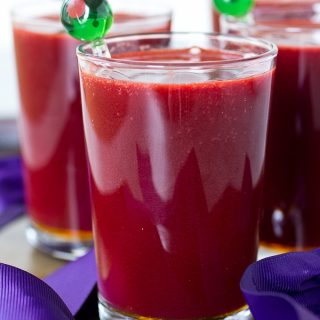 Purple Probiotic Mocktail, plus two other health mocktails with only three ingredients (Gluten free, paleo, vegan, dairy free, egg free)