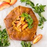 Paleo Peach Galette (gluten free, grain free, low glycemic)