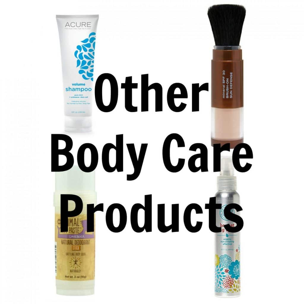 Non-toxic Skin Care Products (and tips for making an easier transition): Other Body Care Products