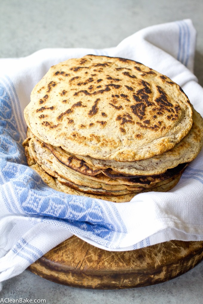 diy baked grain free vegan flat bread