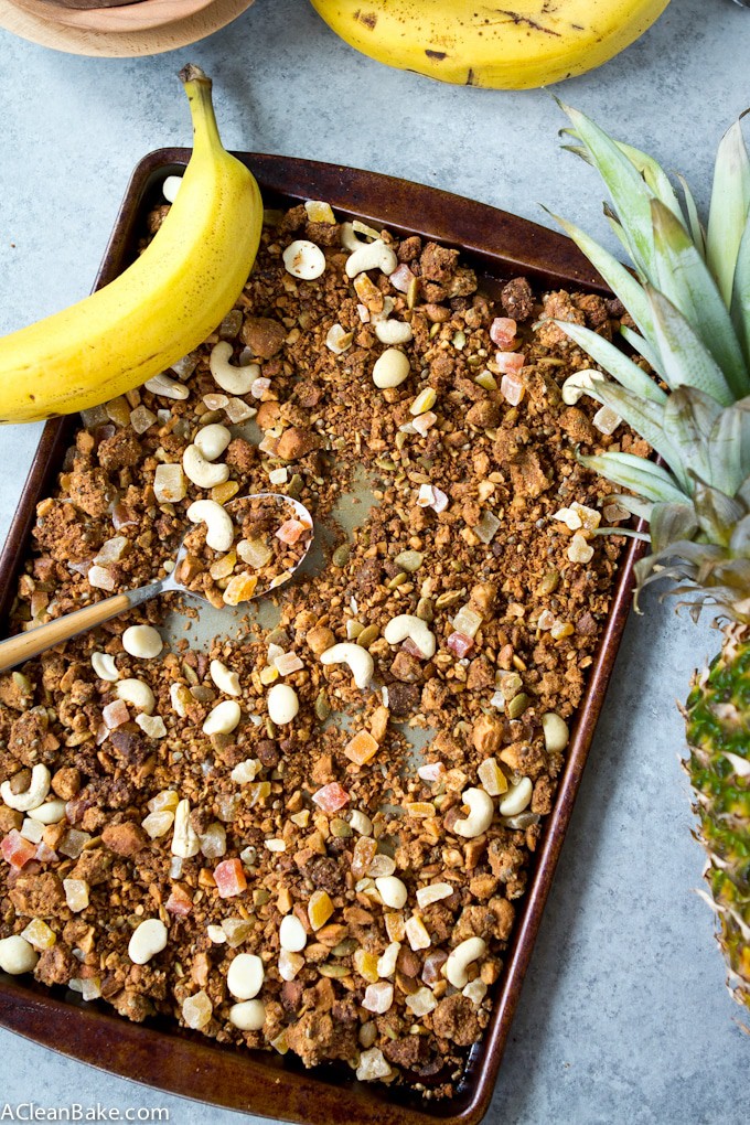 Tropical Hempseed Granola (Grain Free, Gluten Free, Lower Carb)