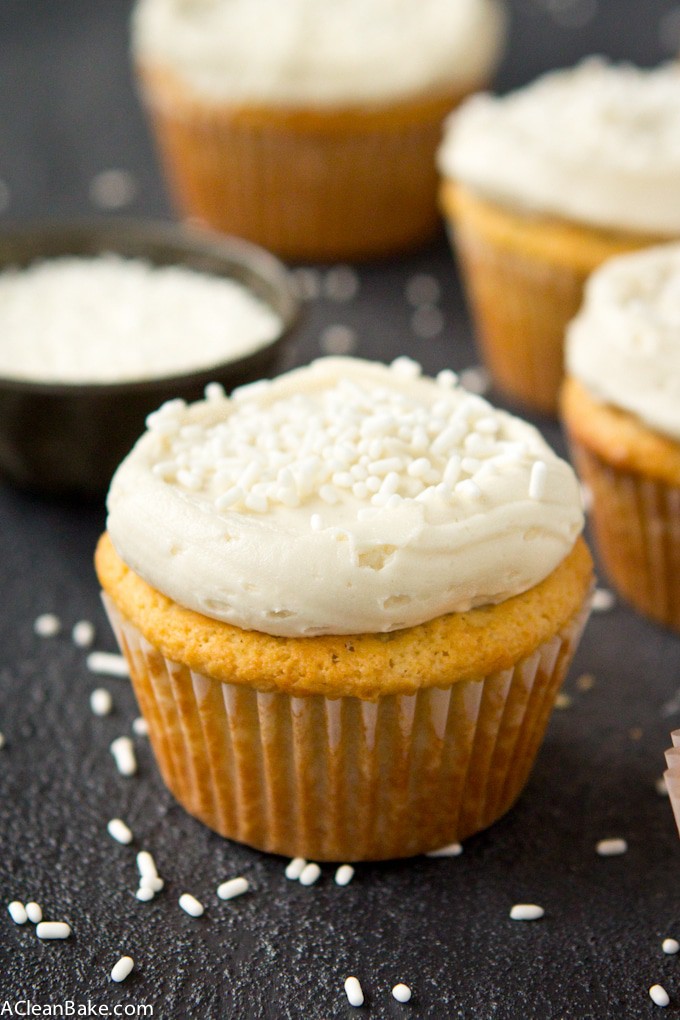 Paleo Vanilla Cupcakes (gluten free and lower carb)