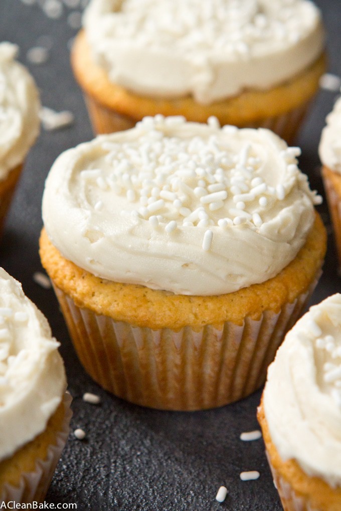 Paleo Vanilla Cupcakes (gluten free and lower carb)