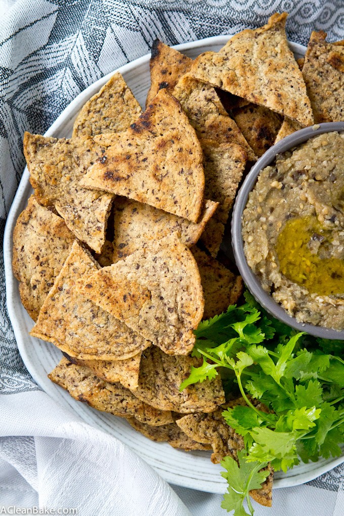 Grain Free Pita Chips (Gluten free, Paleo, Dairy Free)