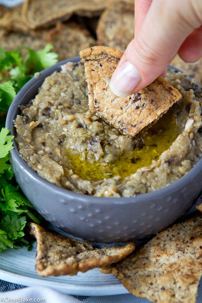 Buffalo Hummus with Ranch Pita Chips - Glitter and Graze