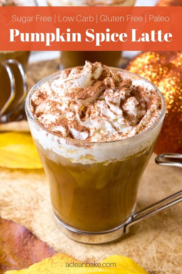 Sugar Free Pumpkin Spice Latte (gluten free, vegan)