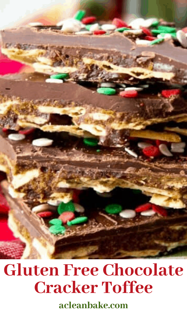 Chocolate Covered Gluten Free Cracker Toffee (Paleo Adaptable)