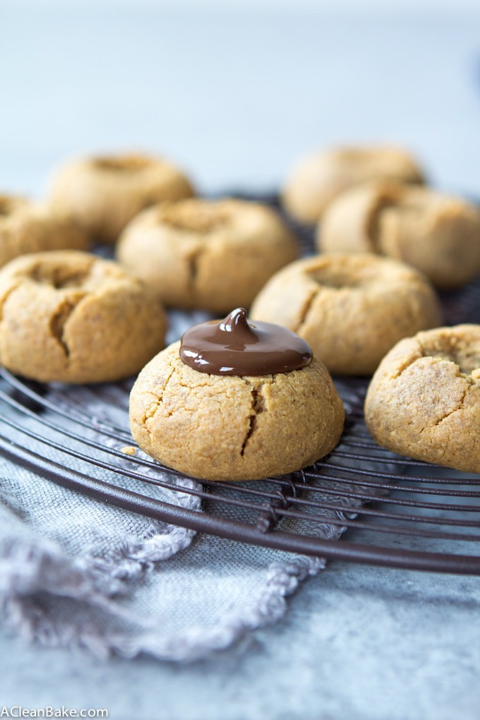 Flourless Peanut Butter Blossoms (Gluten free, dairy free)