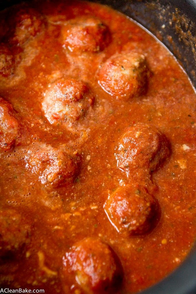 Slow Cooker Meatballs (Gluten free, Paleo and Dairy Free)