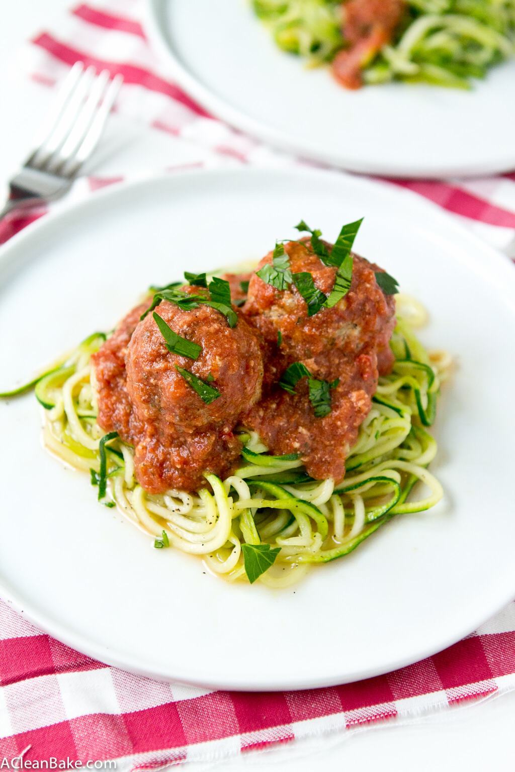 Slow Cooker Turkey Meatballs (gluten free, paleo, Whole30)