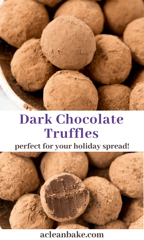 Dark Chocolate Truffles (Gluten free, paleo, dairy free, low carb)