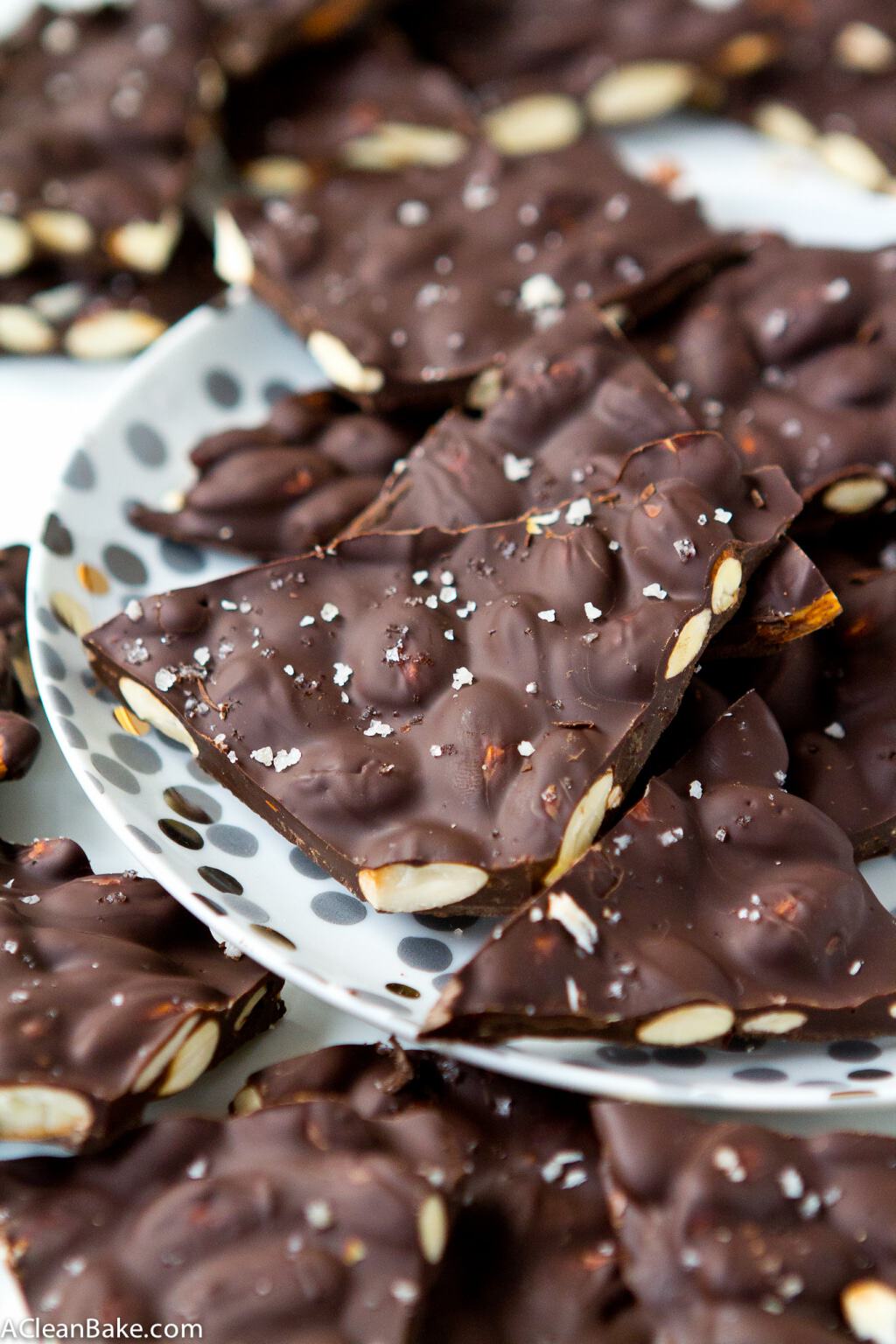 Toasted Almond Chocolate Bark (only 3 ingredients!)