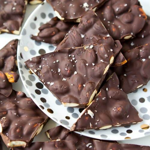 Toasted Almond Chocolate Bark (only 3 ingredients!)