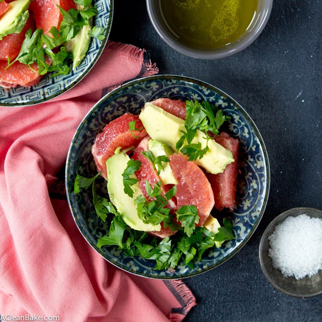 Simple Grapefruit & Avocado Salad A Clean Bake