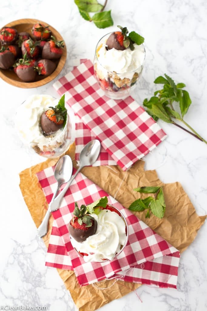 Mixed Berry Cake Trifles (Gluten Free, Paleo, Low Carb)