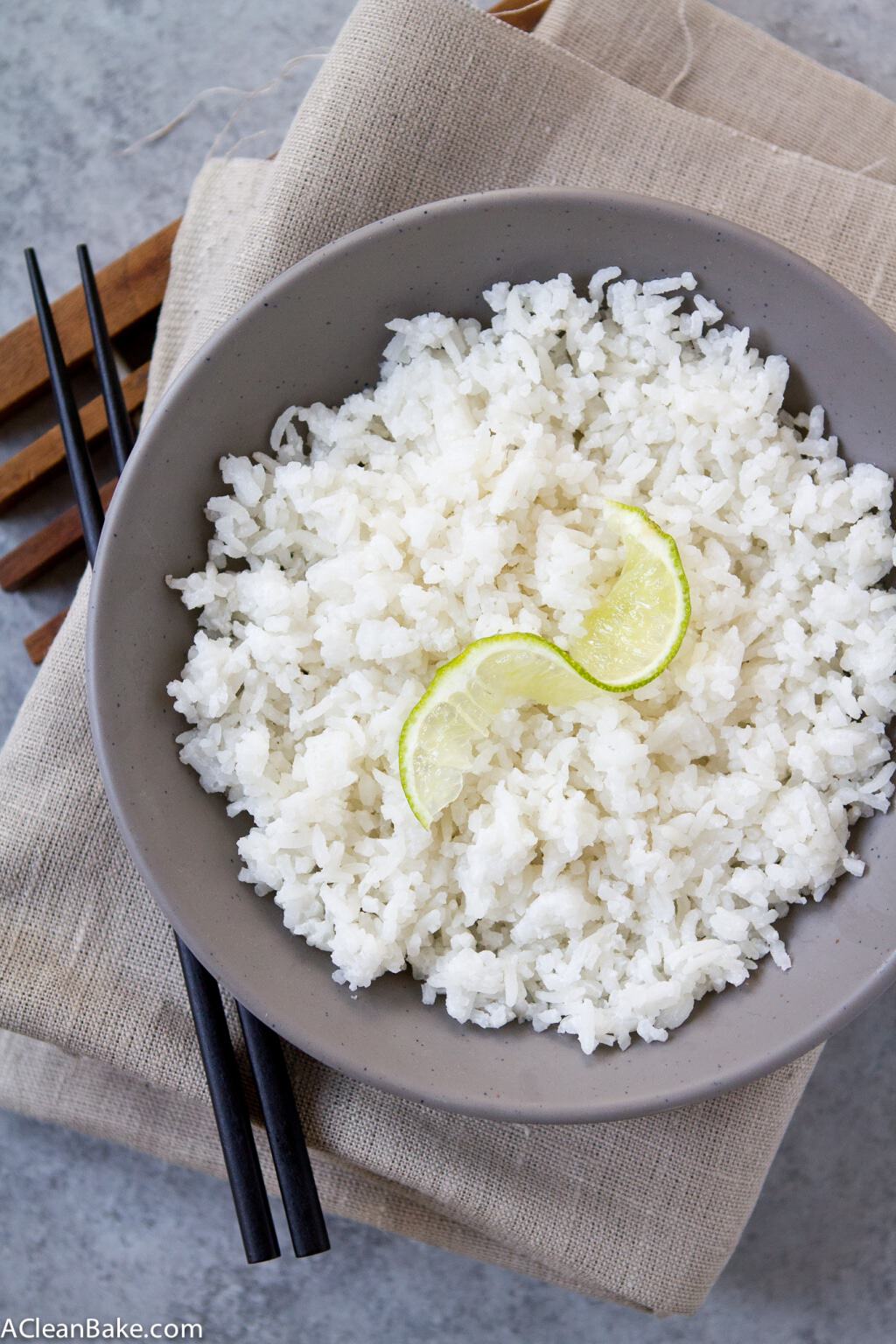 Easy Coconut Rice (gluten free and sugar free) A Clean Bake