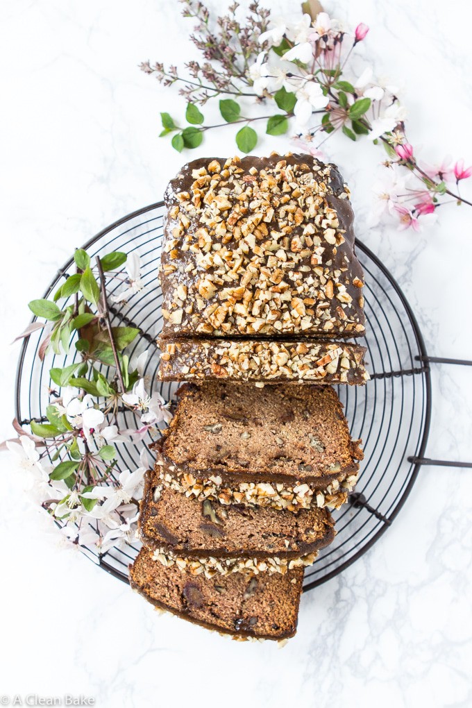 Pecan-Date-Banana-Bread-With-Caramel-Glaze-gluten-free-paleo