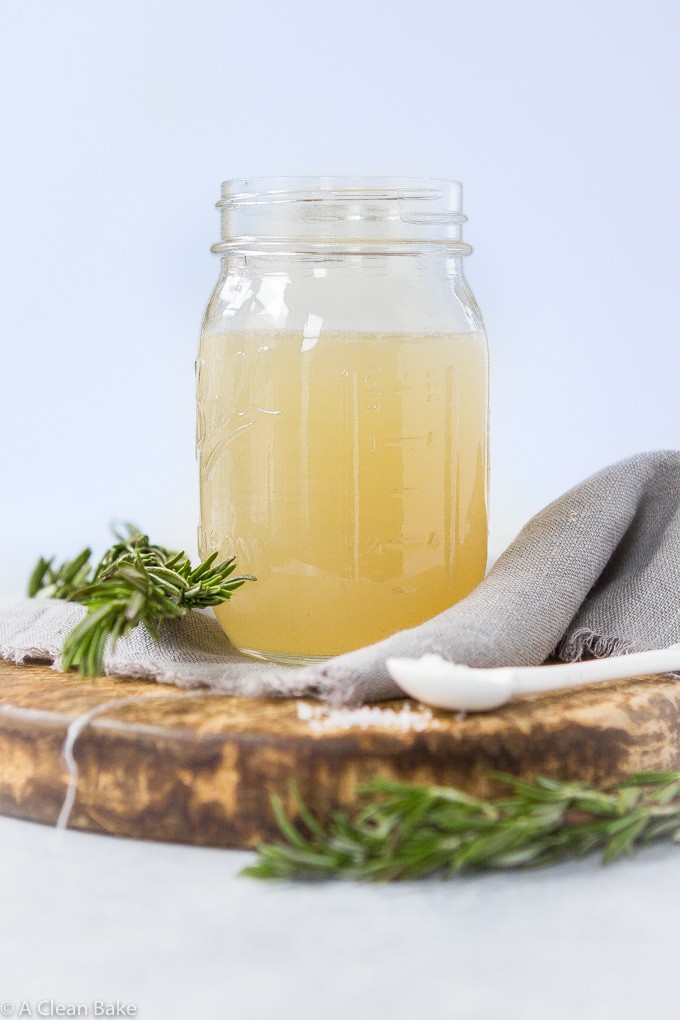 Crockpot Chicken Stock, Plus Understanding the Difference between Chicken Stock vs Broth