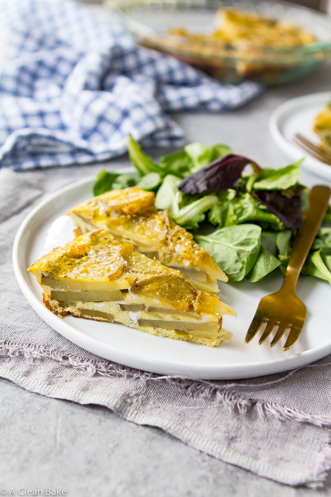 Tortilla Española (Spanish Potato Kale Cake) — Chef Sharing the Table