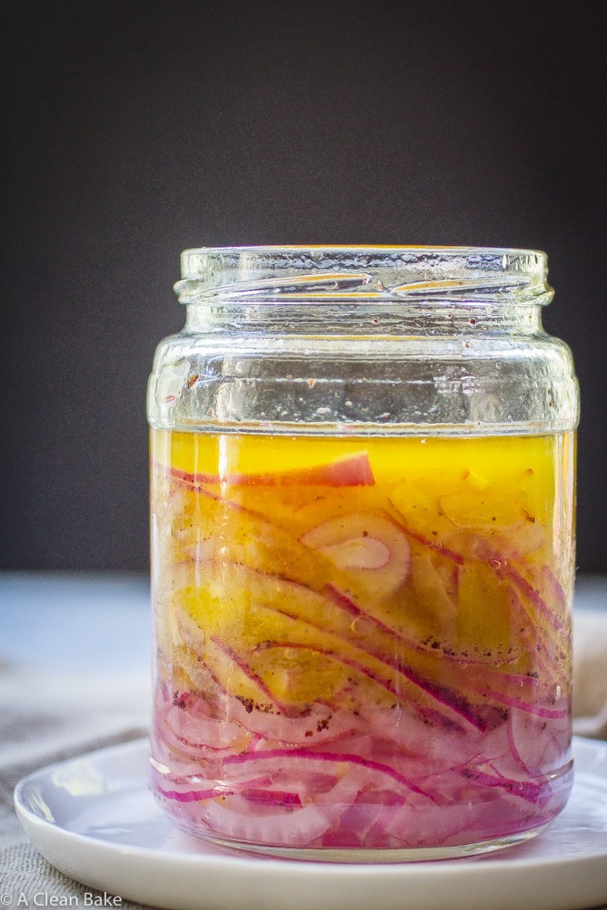 Easy Marinated Onions with Sumac (gluten free, paleo, vegan, low carb)