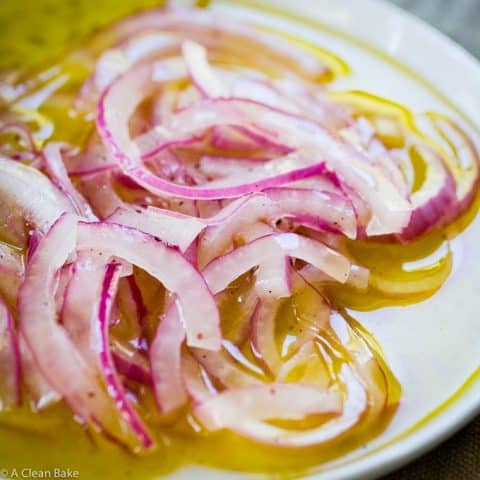 Easy Marinated Onions with Sumac (gluten free, paleo, vegan, low carb)