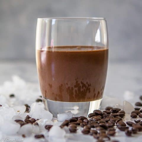 Mocha Protein Smoothie (gluten free, paleo, vegan adaptable and refined sugar free)-9