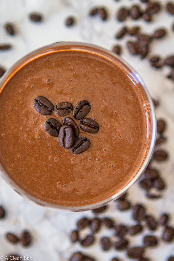 Mocha Protein Smoothie (gluten free, paleo, vegan adaptable and refined sugar free)-9