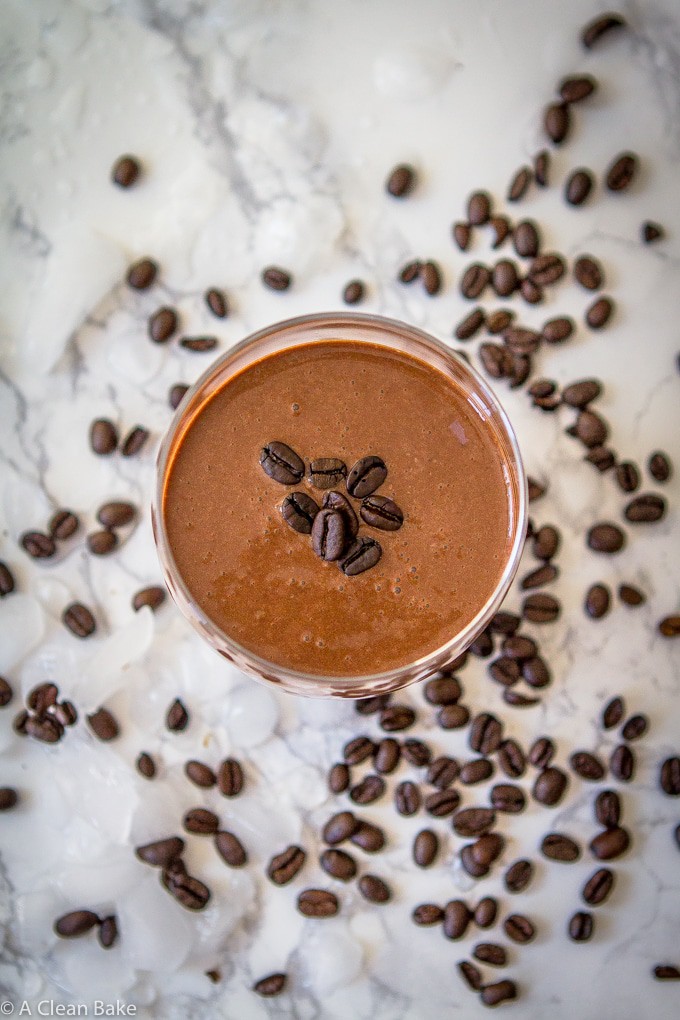 Mocha Protein Smoothie (gluten free, paleo, vegan adaptable and refined sugar free)-9