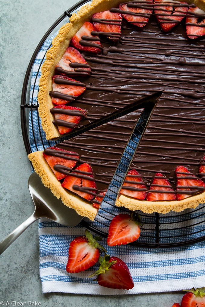 Paleo Chocolate Ganache Tart (gluten free, dairy free, low carb)