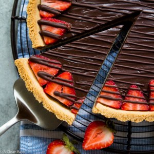 Paleo Chocolate Ganache Tart (gluten free, dairy free, low carb)