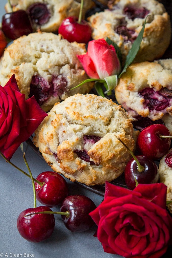 Paleo Cherry Scones (Sugar free, gluten free, low carb)-16