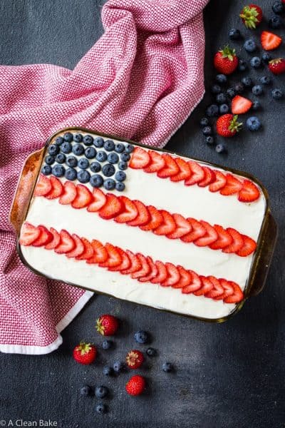 Paleo Sheet Cake or Flag Cake (gluten free, paleo, naturally sweetened)-10