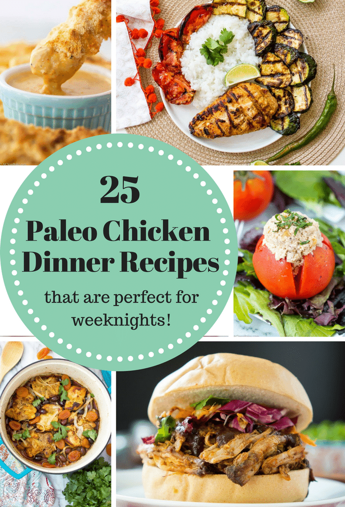 25 ricette di pollo paleo per le cene della settimana (#paleo #glutenfree #lowcarb #whole30)