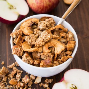 Apple Pie Paleola (Grain Free Granola that is also gluten free, vegan, and low carb)