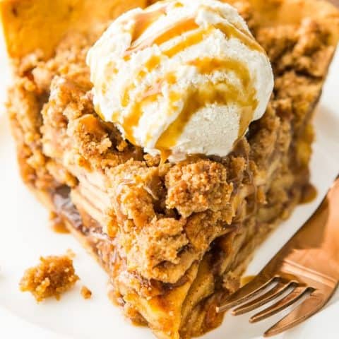 Paleo Apple Pie with Crumb Topping (gluten free, grain free, dairy free)