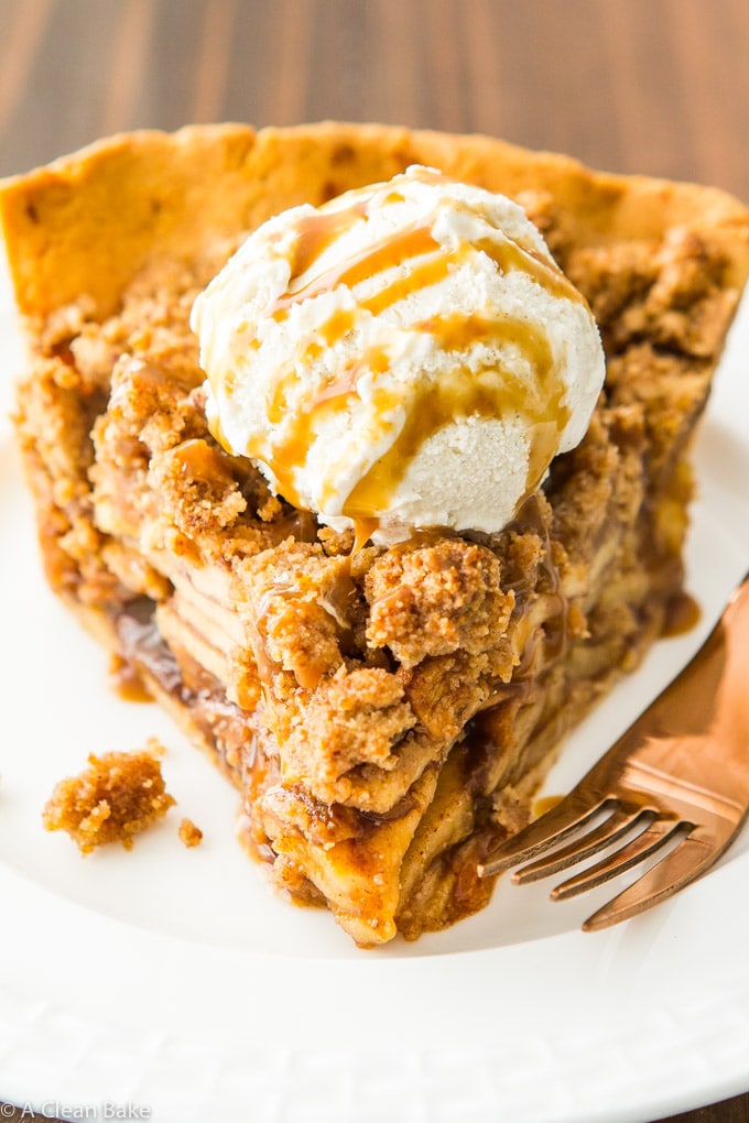 gluten free apple crumb pie