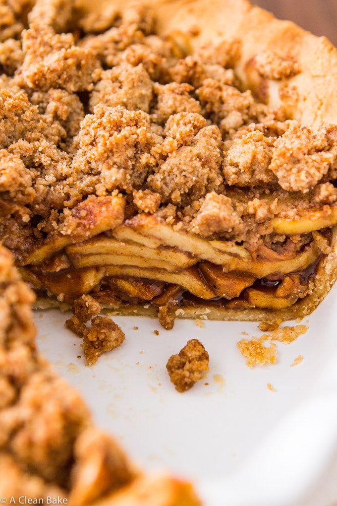 Paleo Apple Pie with Crumb Topping (gluten free, grain free, dairy free)